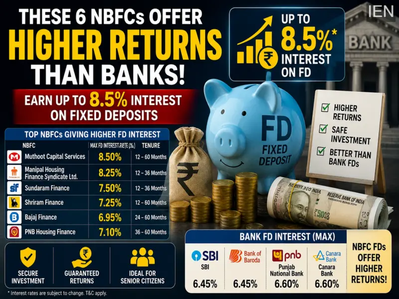 These 6 NBFC FDs Are Offering Higher Returns Than Banks, Earn Up to 8.5% Interest