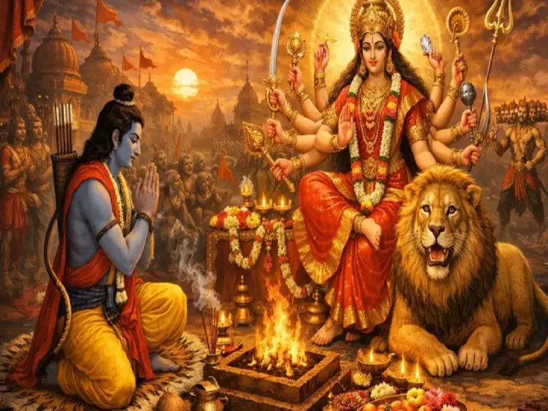 Ramayan Katha: Rama performed special puja of Goddess Durga to defeat Ravana, read the story