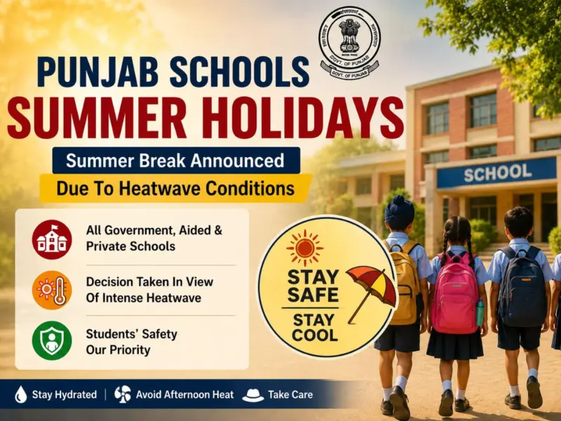 Punjab Summer Holidays 2026 Extended Due To Heatwave: Schools To Remain Closed Till This Date Across State