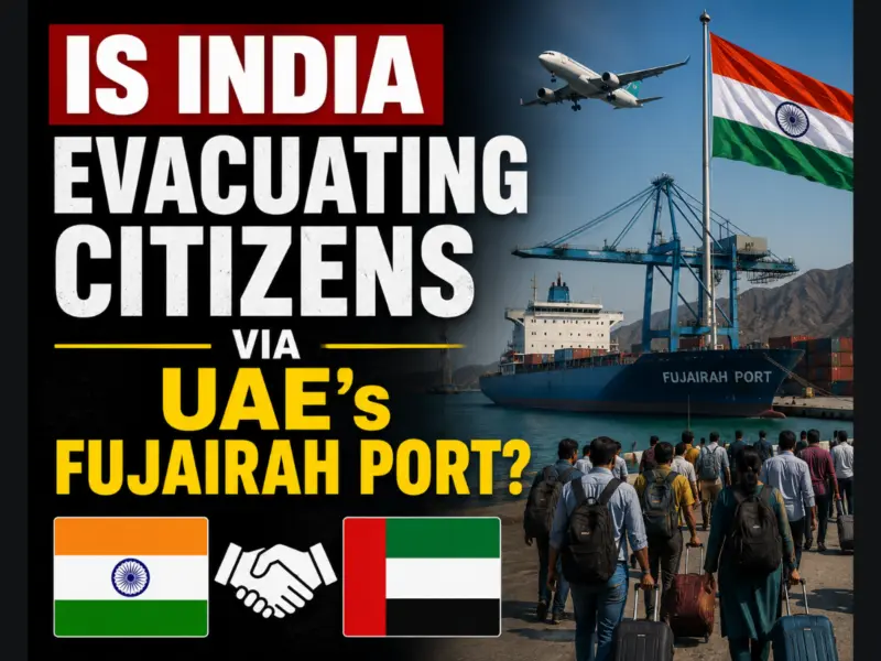 Fact Check: Is India Evacuating Citizens via UAE's Fujairah Port Amid US-Israel-Iran War? Government Responds