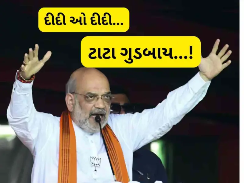 1 વાગ્યાના ટકોરે દીદીનું ટાટા ગુડબાય. અમિત શાહે પહેલા જ કરી દીધી બંગાળની ભવિષ્યવાણી