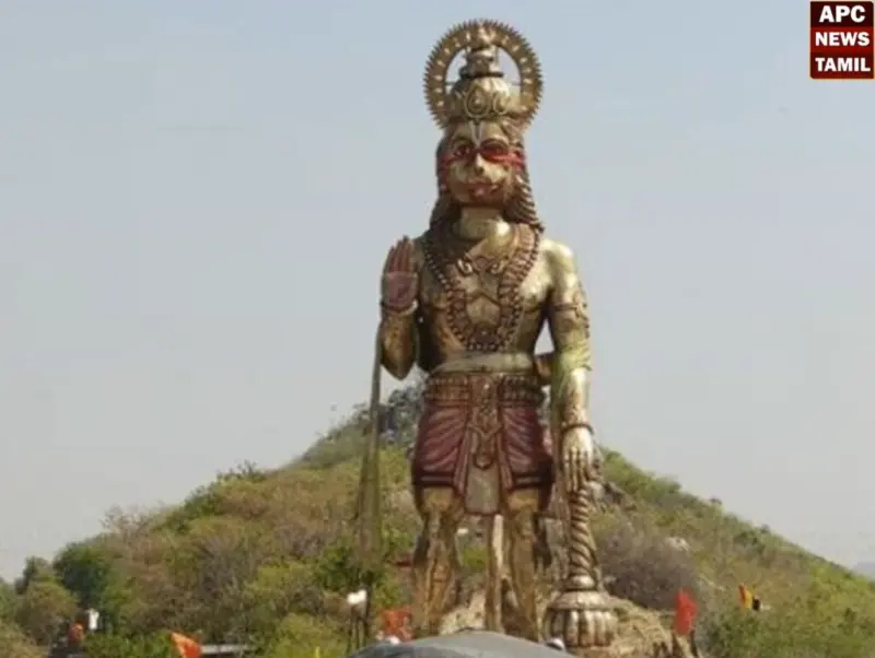 மத்திய பிரதேசம்: 51 அடி உயரம் கொண்ட 'அனுமன் சிலை' திறப்பு - ஏராளமான பக்தர்கள் திரண்டனா்