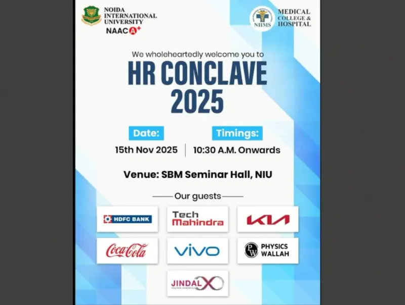 Noida International University Hosts HR Conclave 2025: Future of Talent, Technology & Transformation