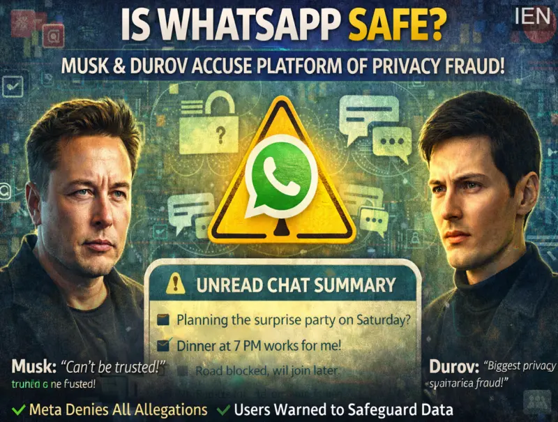 Is WhatsApp Really Safe? Musk & Durov's Claims Spark Privacy Debate-Here's the Truth