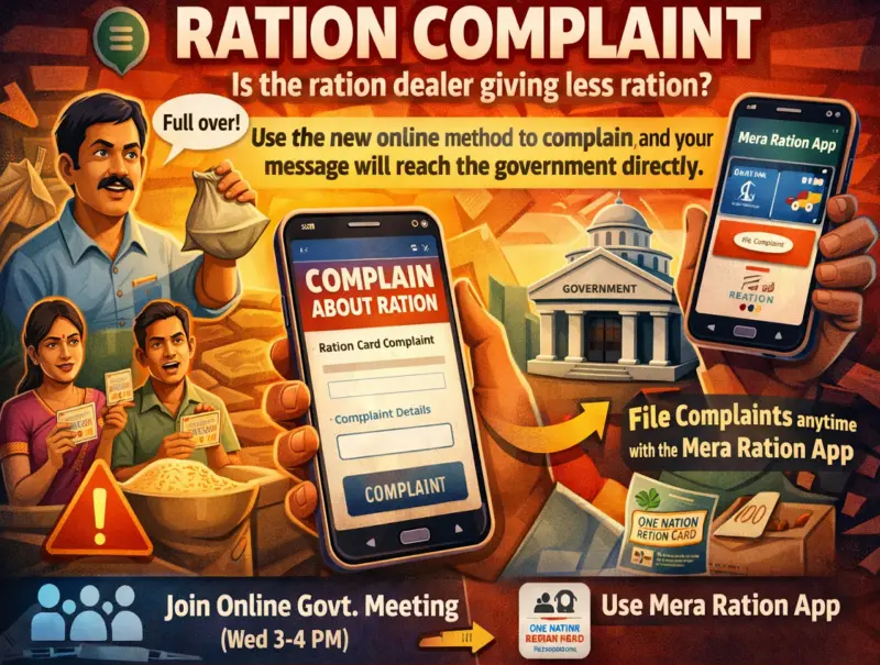 Ration Complaint Online: Dealer Giving Less Ration? File Complaint from Home and Reach Authorities Directly