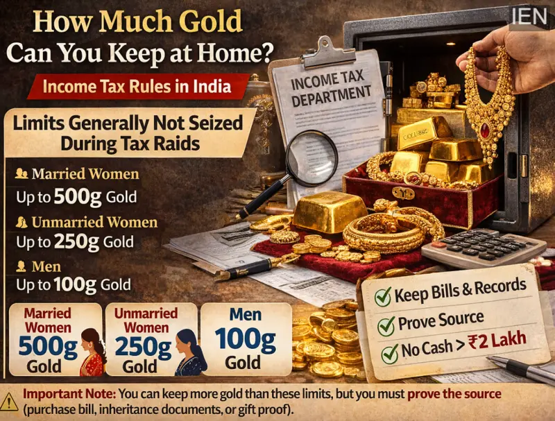 How Much Gold Can You Keep at Home? Know the Income Tax Rules and Seizure Limits in India