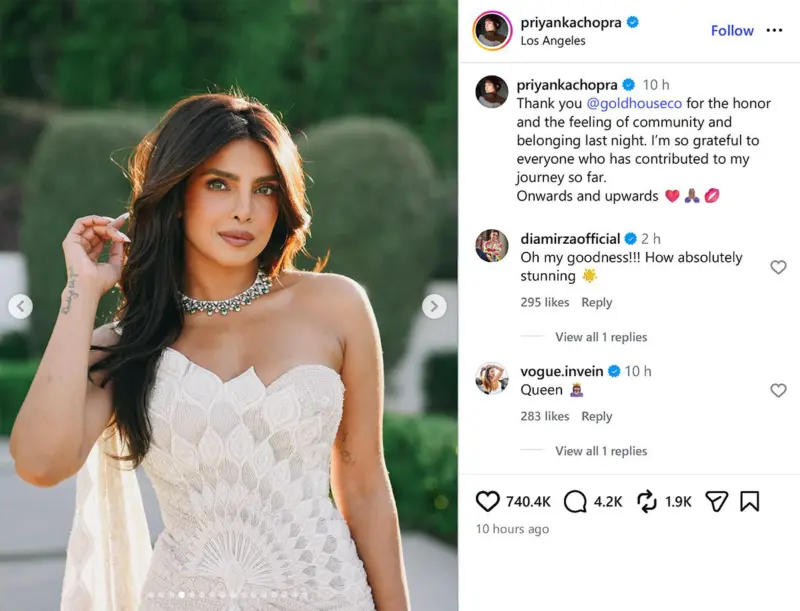 Everyone's Talking About Priyanka's Chikankari Gown!