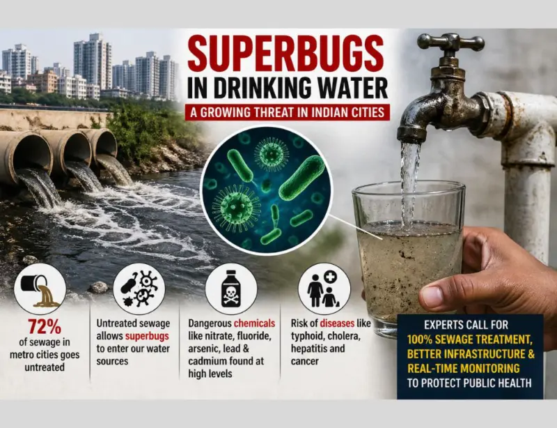 Hyderabad study flags superbugs in drinking water