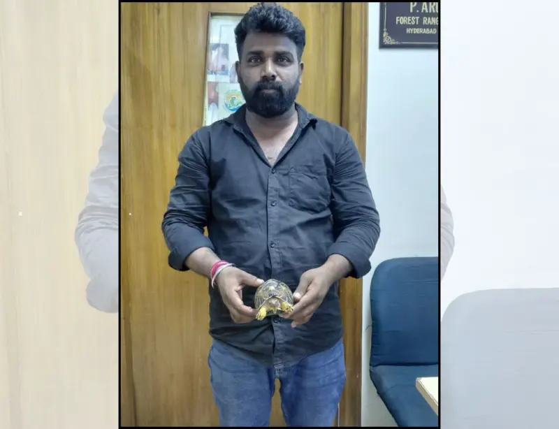 Secunderabad RPF seizes star tortoise on express train