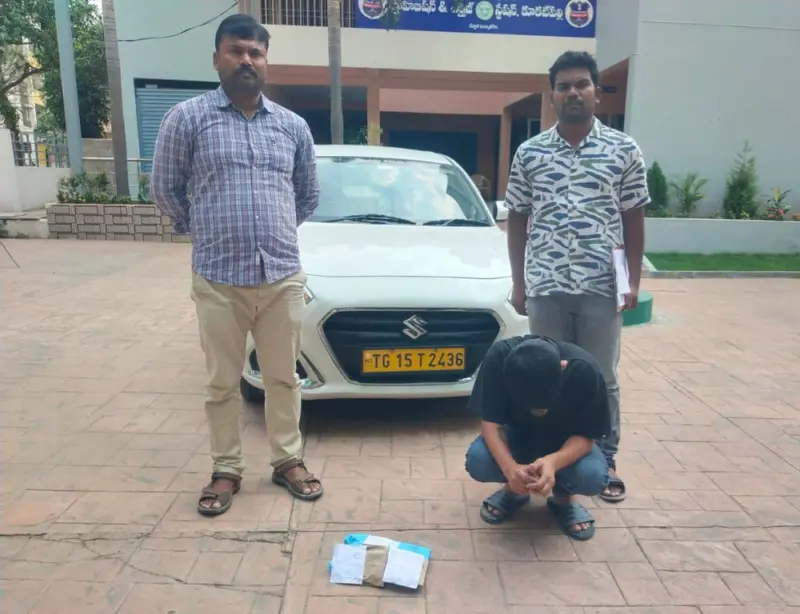 LSD, ganja seized; one arrested by STF near KPHB Colony