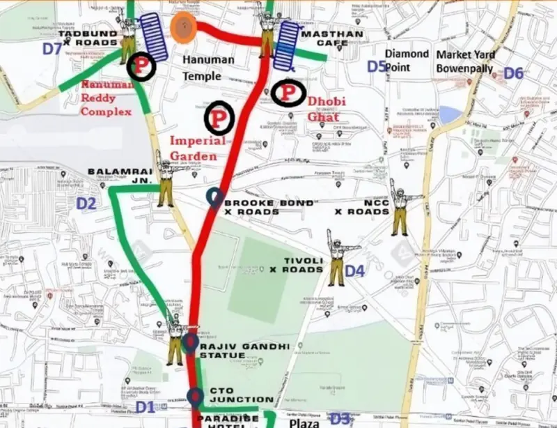 Malkajgiri traffic restrictions announced for Hanuman Jayanti Shobha Yatra