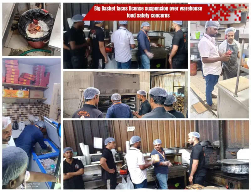 Task Force inspections reveal food safety violations in Masab Tank, Kondapur