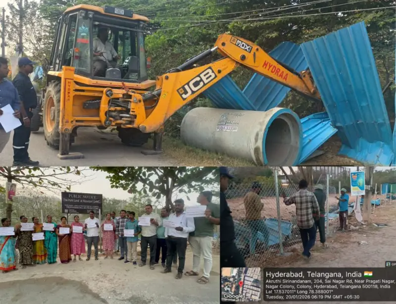 HYDRAA secures 2.3 acre park land in Bachupally