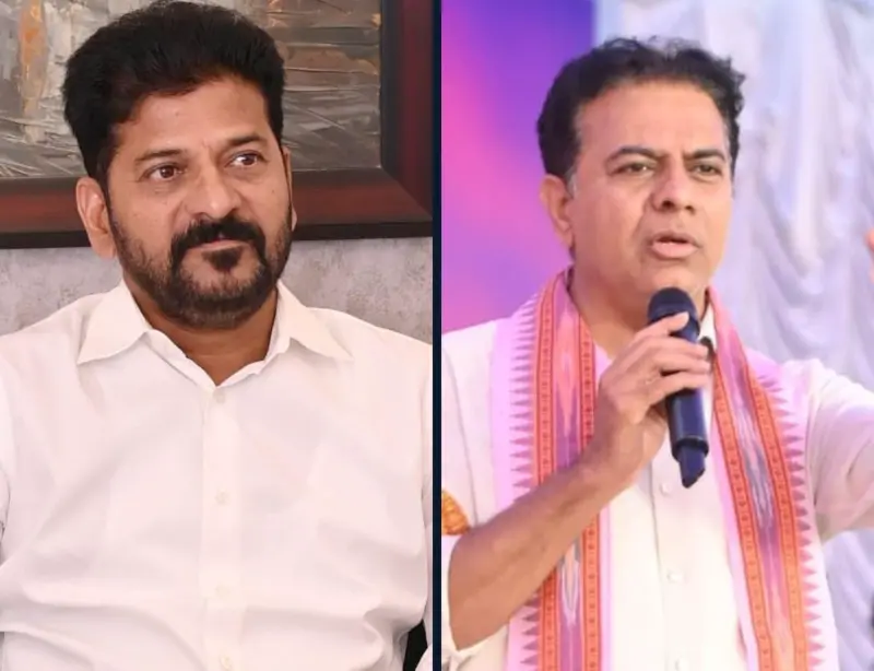 KTR slams Revanth Reddy over call to destroy BRS flagposts