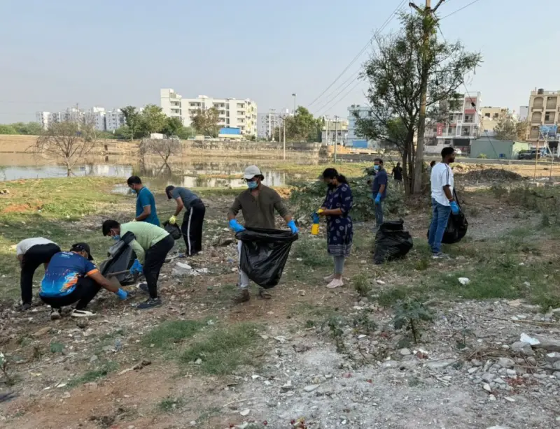 TeNA Green Army, Mass Mutual join hands for Mellacheruvu lake clean-up