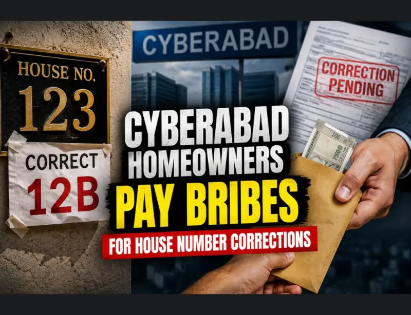 Cyberabad homeowners pay bribes for house number corrections