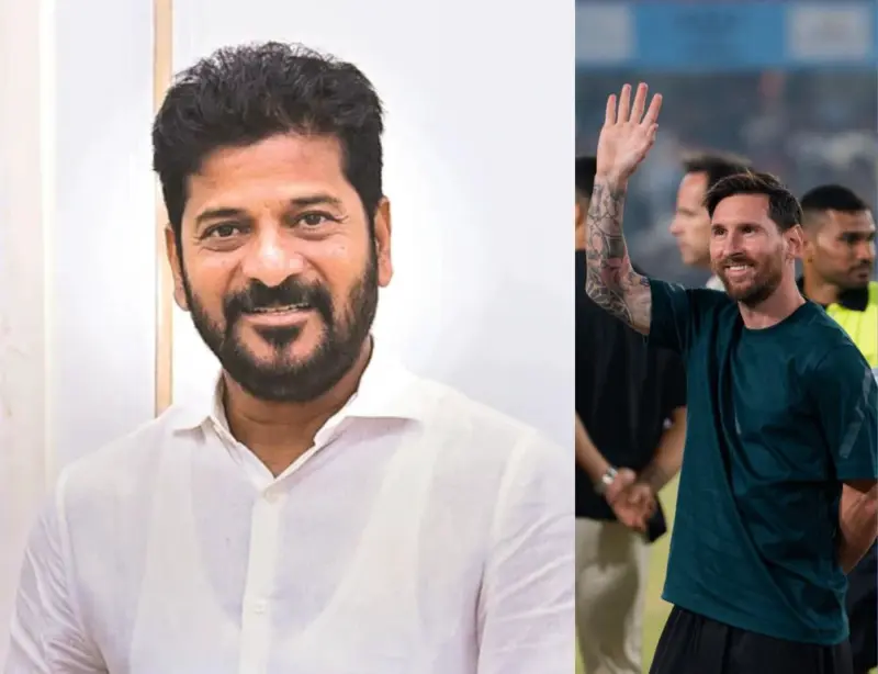 Revanth Reddy thanks Lionel Messi after Uppal friendly