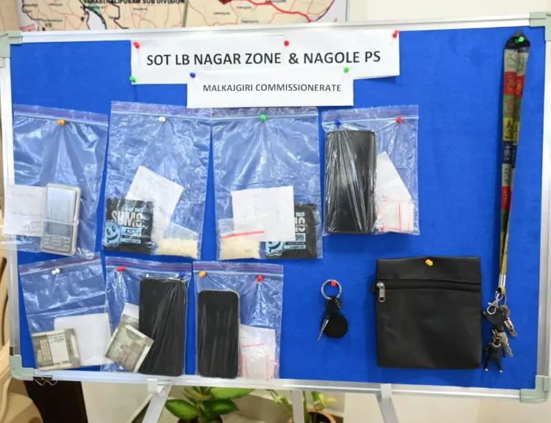 Two held with 25g MDMA at Nagole crossroads