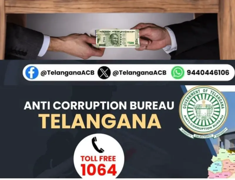 Telangana ACB arrests two revenue officials in bribery case