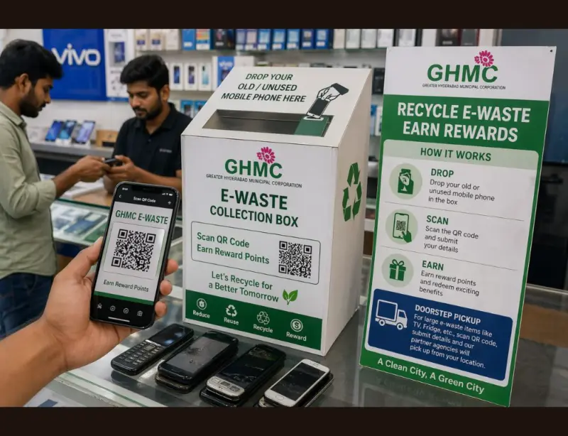 GHMC launches QR-based e-waste reward system