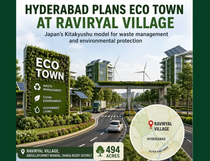 Hyderabad plans eco town at Raviryal village