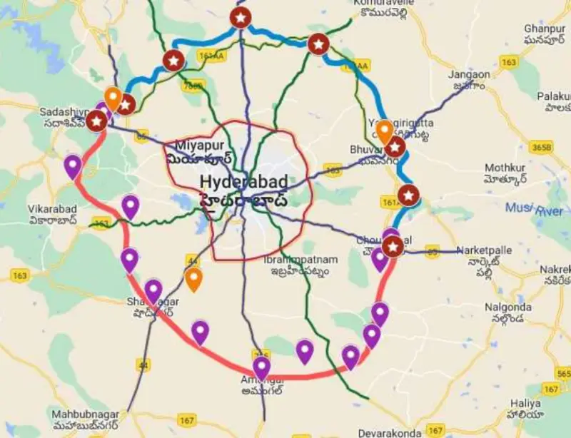 1,500 objections to Hyderabad RRR road alignment