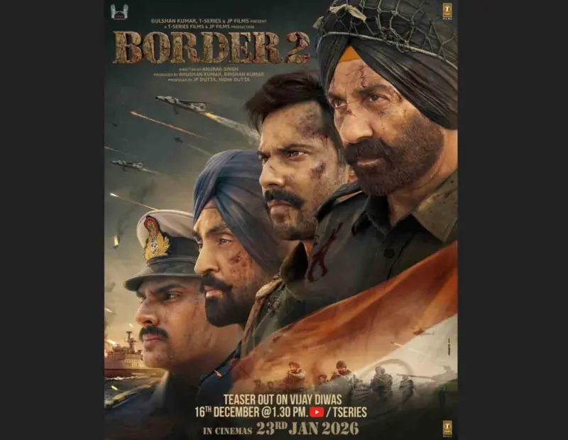 Border 2 Teaser Announced for 16 December: Meet the Four Heroes Leading This Patriotic Epic