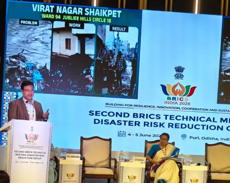 BRICS DRR Summit: HYDRAA receives praise for saving 2,182 acres worth ₹80,000 Cr