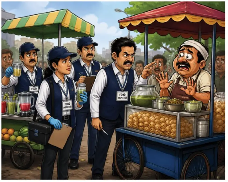 દક્ષિણ ઝોનમાં પાણીપૂરીની લારીઓ, જ્યુસ-સિકંજીની લારીઓ ઉપર તવાઇ