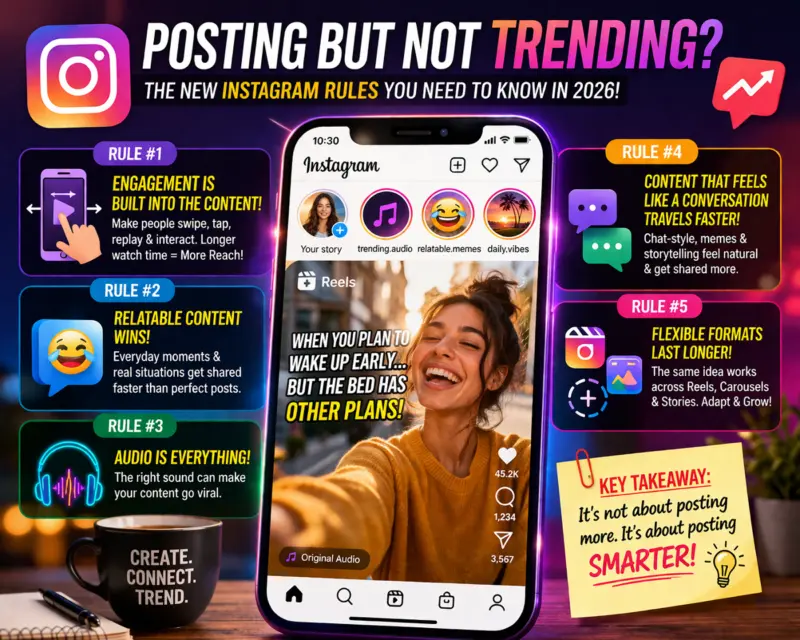 Instagram Not Growing? 2026 Algorithm Rules That Decide What Goes Viral