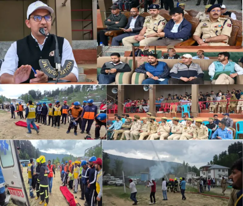 District Administration Kupwara conducts Mock drill at DPL to strengthen rescue management in emergency, untoward circumstances