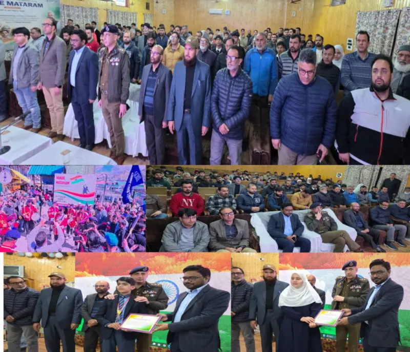 District Admin Kupwara organises grand culmination event for weeklong 'Vande Mataram' Campaign