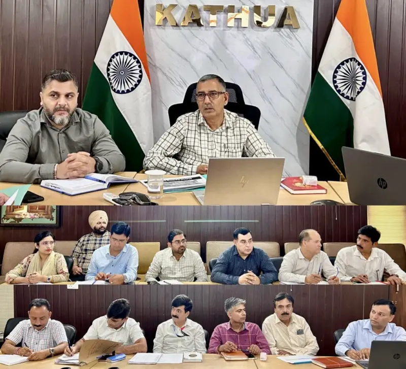 DC Kathua reviews HADP performance, stresses improved outreach maximum farmer enrolment