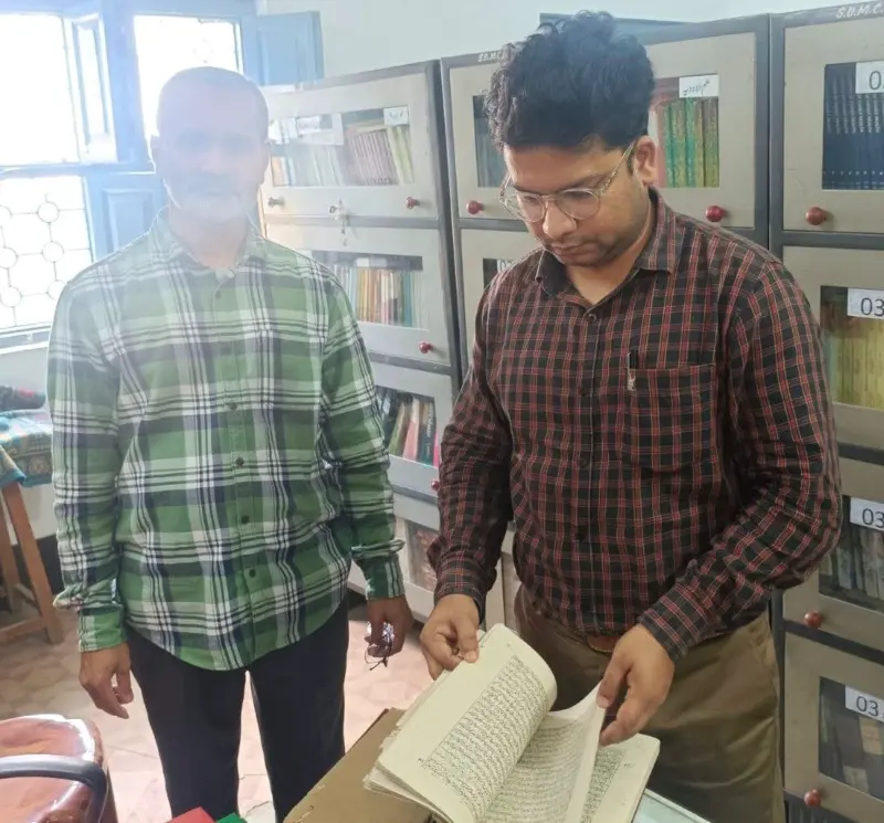 "گیان بھارتَم مشن" کے تحت سلفیہ یونانی میڈیکل کالج اینڈ ہاسپٹل میں سو سال پرانی نایاب مخطوطات کا سروے، روایتی طبّی علم کا انکشاف