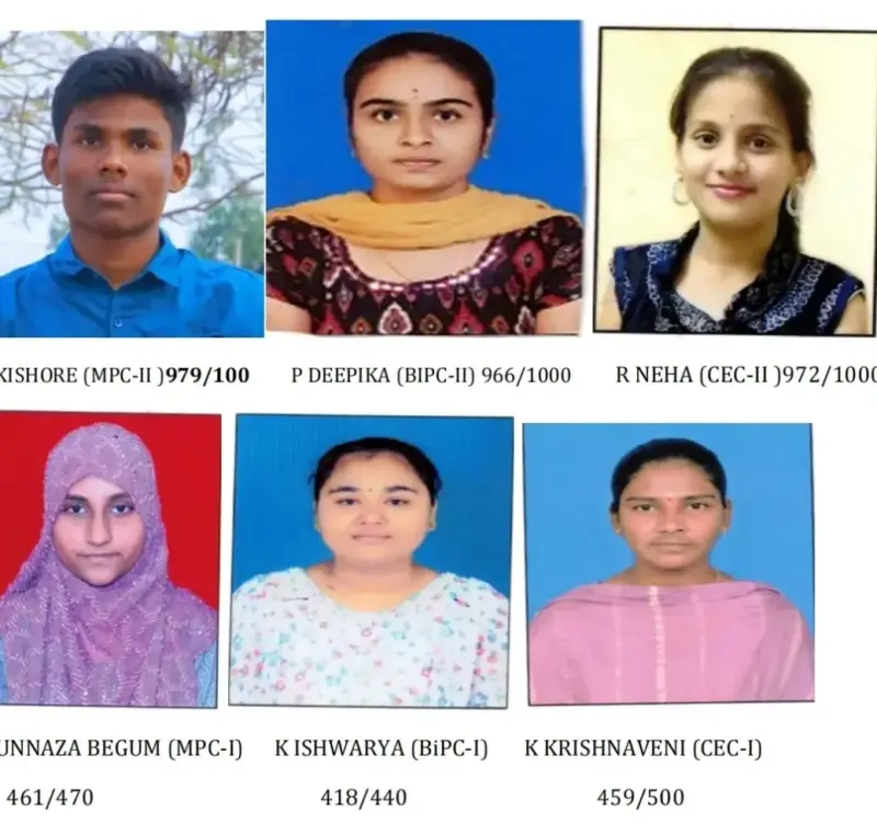 జోగిపేట SRM కళాశాల ఇంటర్ ఫలితాల్లో ప్రభంజనం