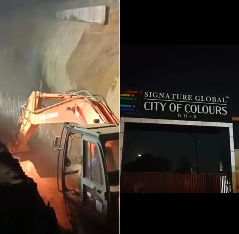 Gurugram wall collapse probe finds major safety violations at construction site