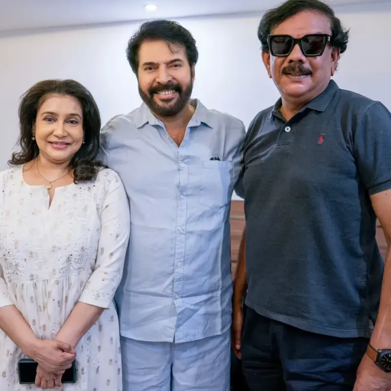 'Still like a 30-year-old, a legend': Lissy and Priyadarshan with Mammootty