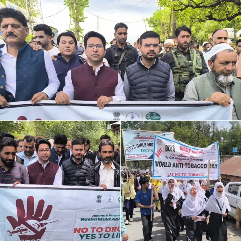 MLA Devsar joins Pad Yatra  to raise awareness against Drug Abuse