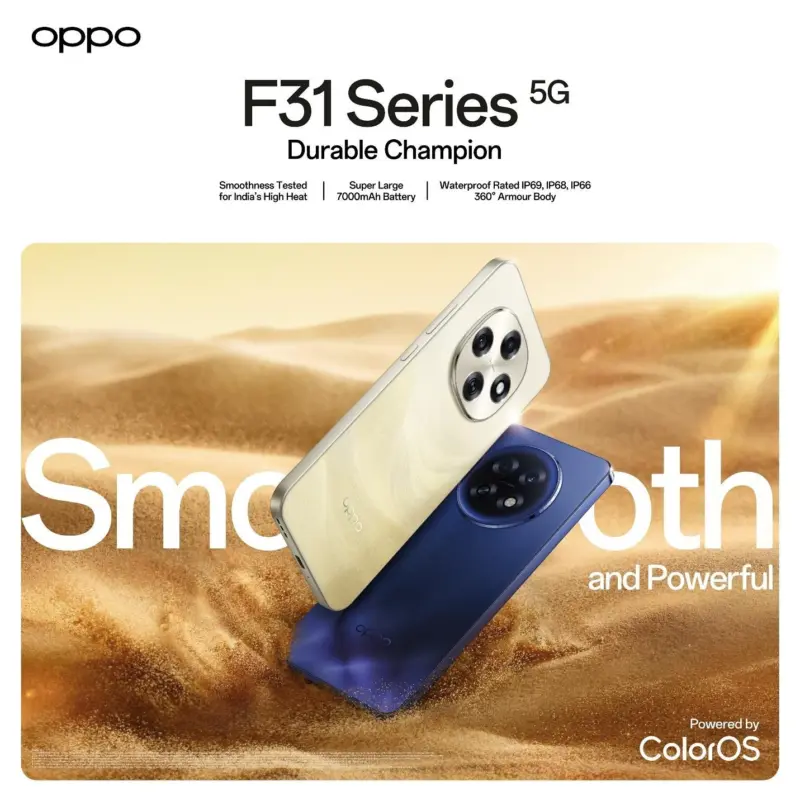 The best of gold with OPPO, buy OPPO F31 Pro Desert Gold and Reno14 Diwali Edition this Dhanteras
