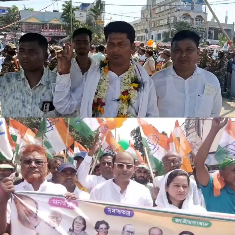 প্রার্থী নিয়ে দ্বন্দ্ব, মিছিলে শক্তি প্রদর্শন বিক্ষুব্ধদের।।