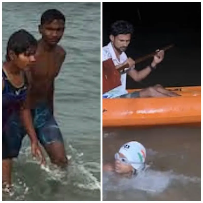 7 साल के झारखंडी बच्चे ने रचा इतिहास, समुद्र में 29 KM की दूरी 9.50 घंटे में तैरकर की पूरी