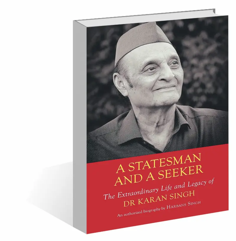 A rare, candid engagement with the multi-faceted Karan Singh in Harbans Singh's biography
