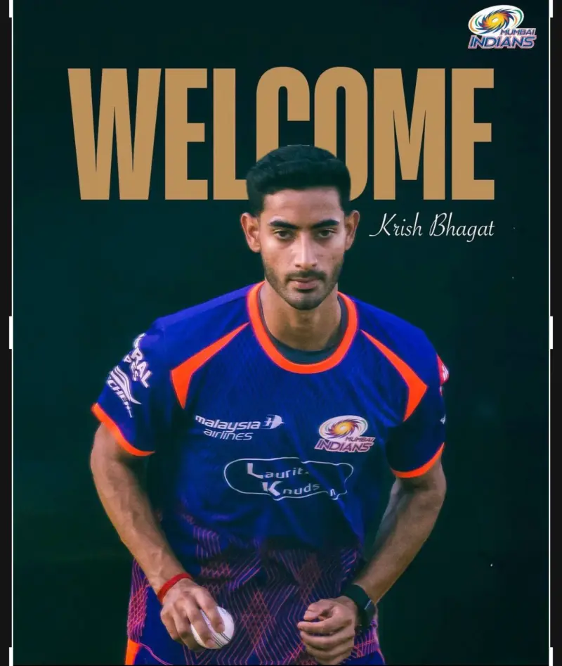 Jalandhar boy Krish Bhagat earns spot in Mumbai Indians squad for IPL 2026