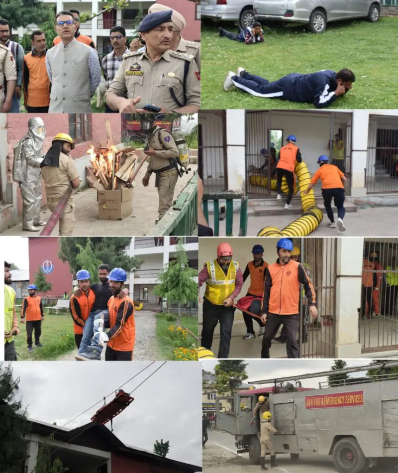 DDMA Pulwama conducts Mock Drill Exercise at DPL Pulwama