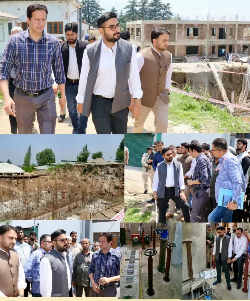 DC Srinagar conducts onsite review of construction of Activated Carbon WTP Nishat under AMRUT 2.0