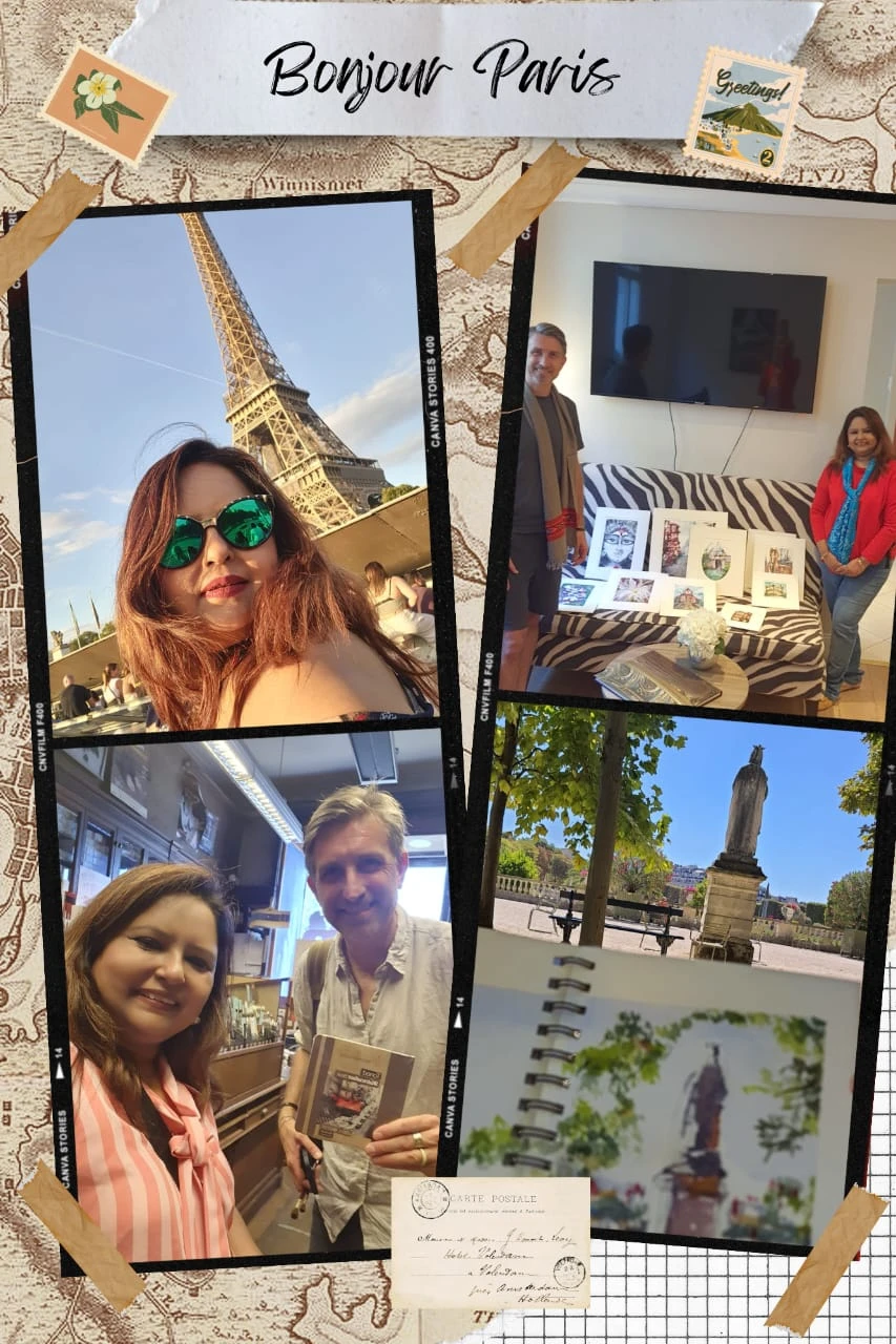 Preeti Sen – Passionate Artist from Kolkata visits the City of Love Paris to take her passion to new heights