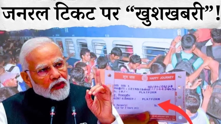 Train General Ticket : क्या 1 दिसंबर से जनरल टिकट वालों को मिलने वाली है खुशखबरी? जानिए रेलवे का नया फैसला!!