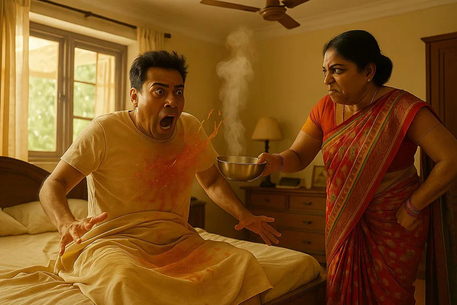 दिल्ली में दहलाने वाली घटना! सोते पति पर पत्नी ने डाला गर्म तेल, छिड़का मिर्च पाउडर