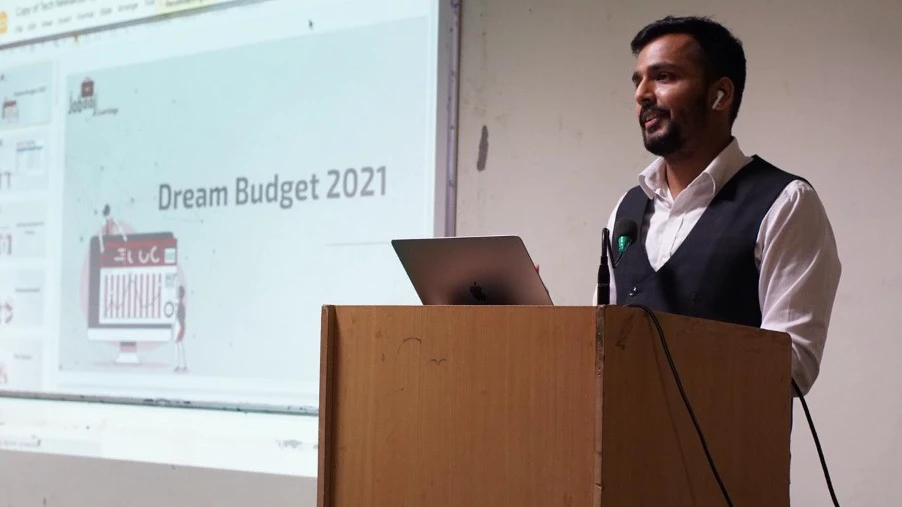 “Budget 2021: A Dream Budget?” Analysis by CA Saksham Agarwal, MD & Founder Jobaaj.com