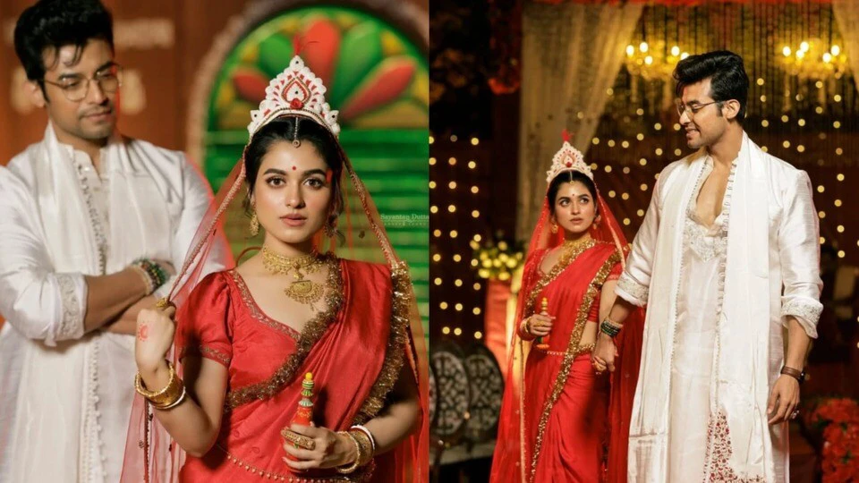 রণজয়-শ্যামৌপ্তির ছিমছাম বিয়েতে সাবেকিআনার ছোঁয়া